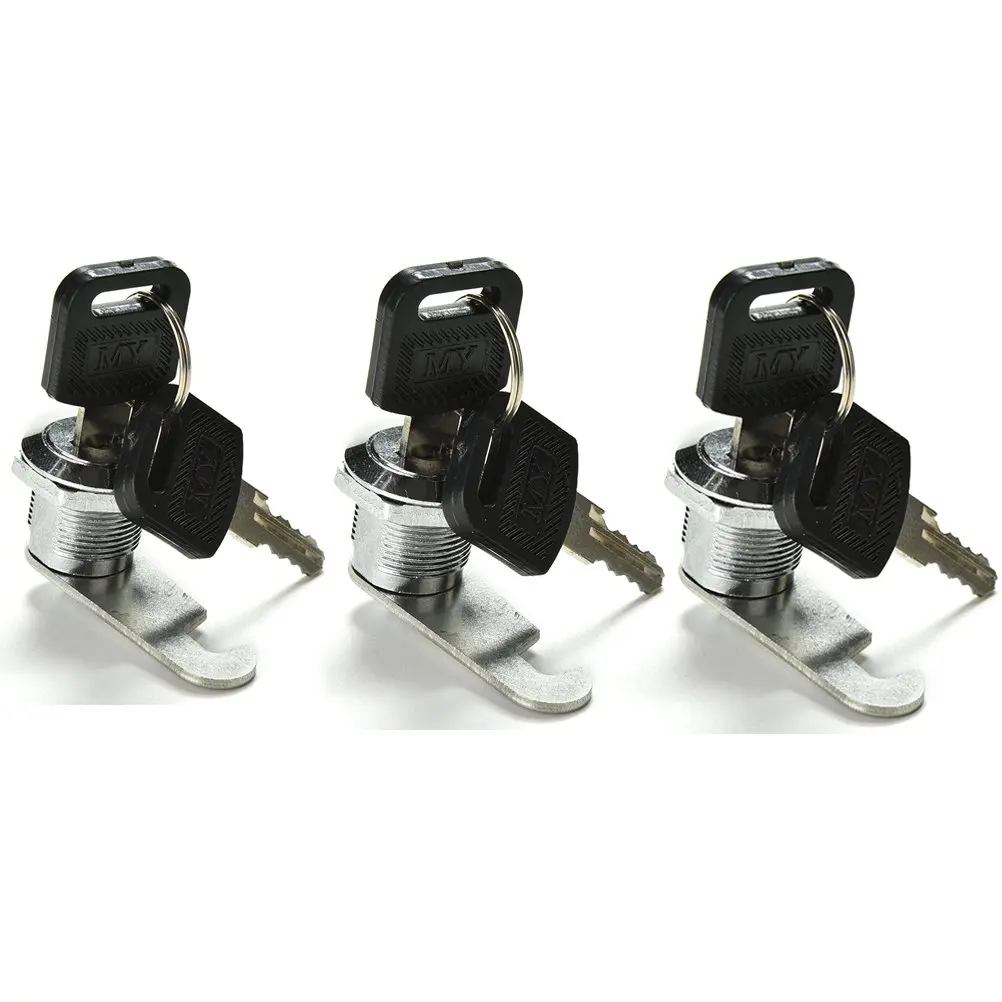 Mailbox Lock, Buytra 3 Pack Cam Lock for Mail Box Drawer Kitchen Cabinet Cupboard Door with 2 Keys 16mm