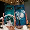 Bluray Phone Case for Samsung S7 Edge S8 S9 Note 8 Note 9 Cover Cute MOUSE Ear Planet Moon Silicon Coque for S10 S10 Plus S10e