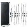 2019 7pcs/Set Blackhead Whitehead Remover Tool Kit Blemish Acne Pimple Extractor Make Up Beauty Tool
