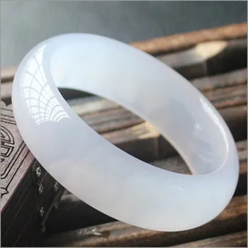 Certified Chinese Icy White Agate Jade Bangle Bracelet54 66mm Bracelet Product On Certified Chinese Icy White Agate Jade Bangle Bracelet54 66mm Bracelet Product On
