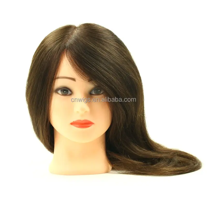 100 Natural Human Hair Training Doll Head Training Mannequin Head