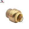 1/2" 3/4" 1" end cap plumbing fittings push fit water brass stop end