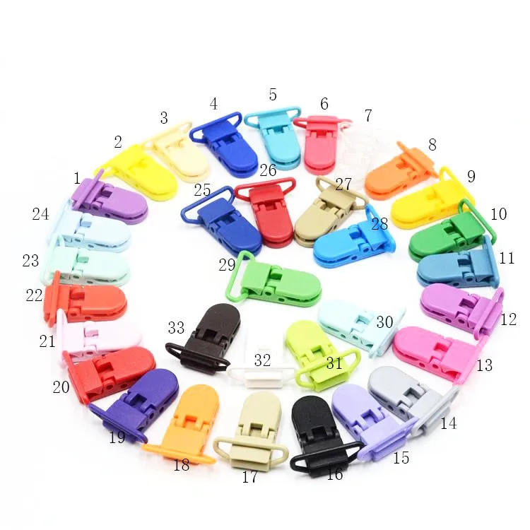Oem Design D Shape Plastic Pacifier Holder Clip For Baby Dummy Clip