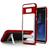2017 Free Sample Phone Case Promotion Plating Phone Case with Holder/Kickstand Clear PC + TPU Blank Phone Case Cover for Note 8