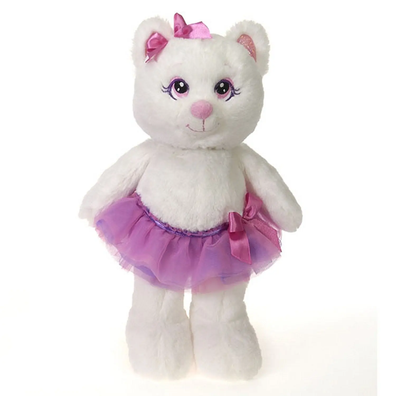 white kitten stuffed animal