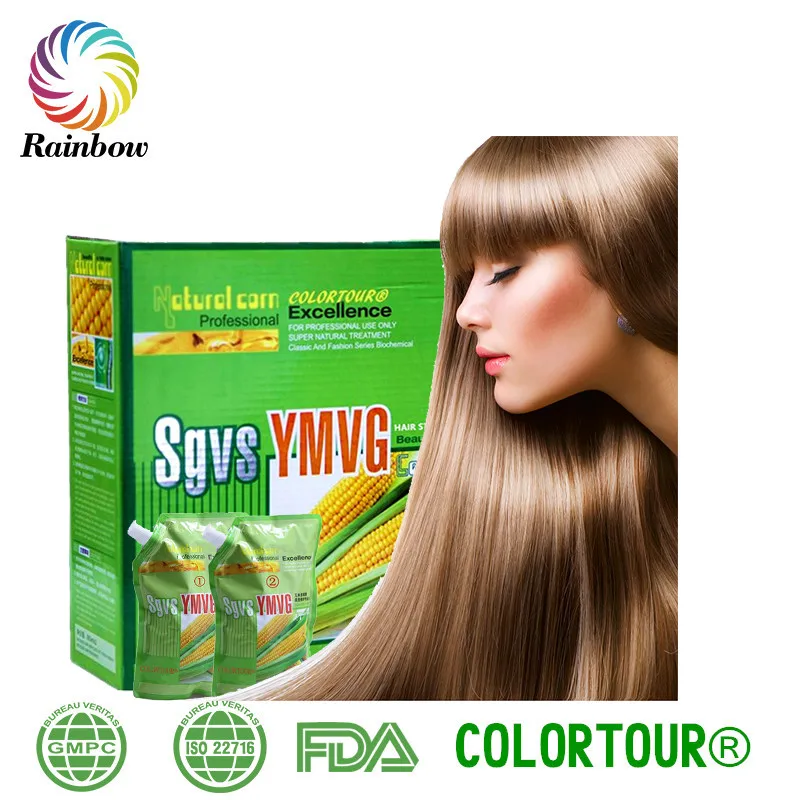 Colortour Plant Hair Straightening Cream Low Ammonia With Low