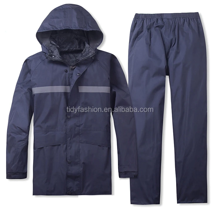 Waterproof Working Rainsuit Police Raincoat With Hood, View police raincoat, Tidy Product