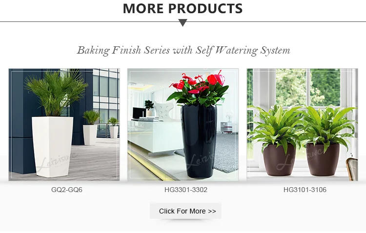 Leizisure cheap modern plastic flower pots & planters pots for plants