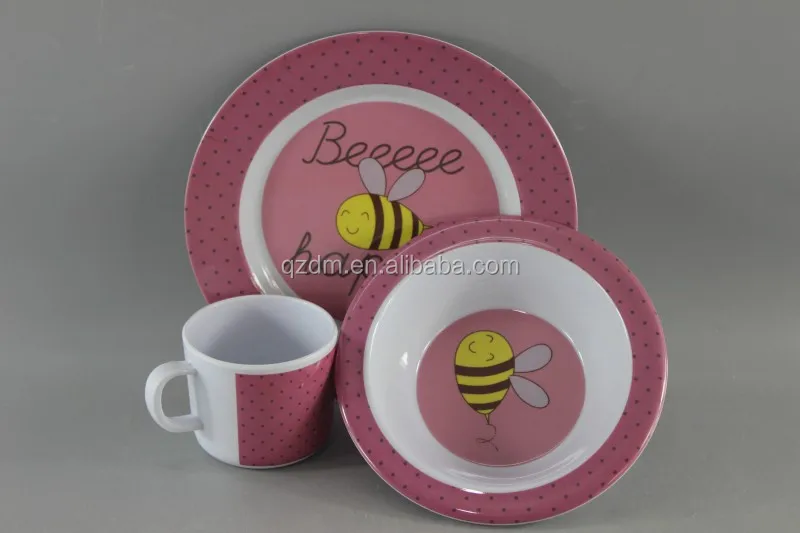 3pcs Melamine Kinds Dinner Set Food gradeTableware
