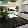 customized 1cm 2cm 3cm pure black quartz slab all kinds pure color artificial quartz stone tile surface