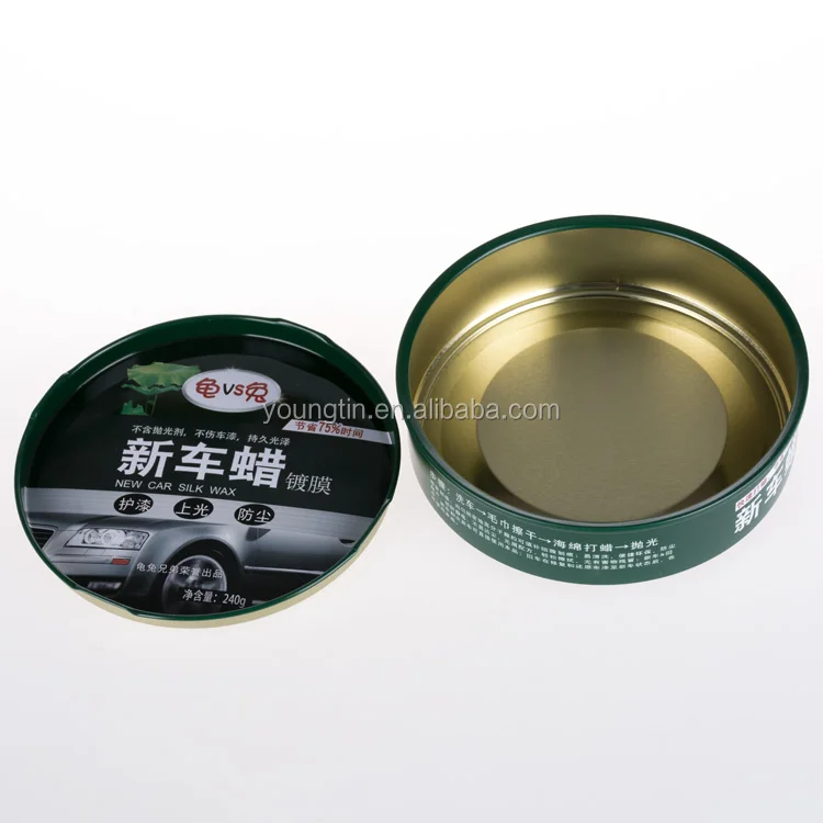 round metal container