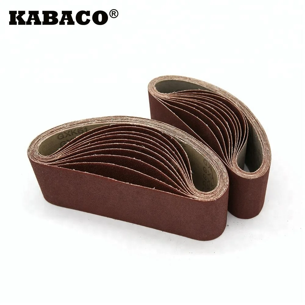 75*610mm Kx167 Abrasive Belt Type Sanding Belt Brown Metal Grinding