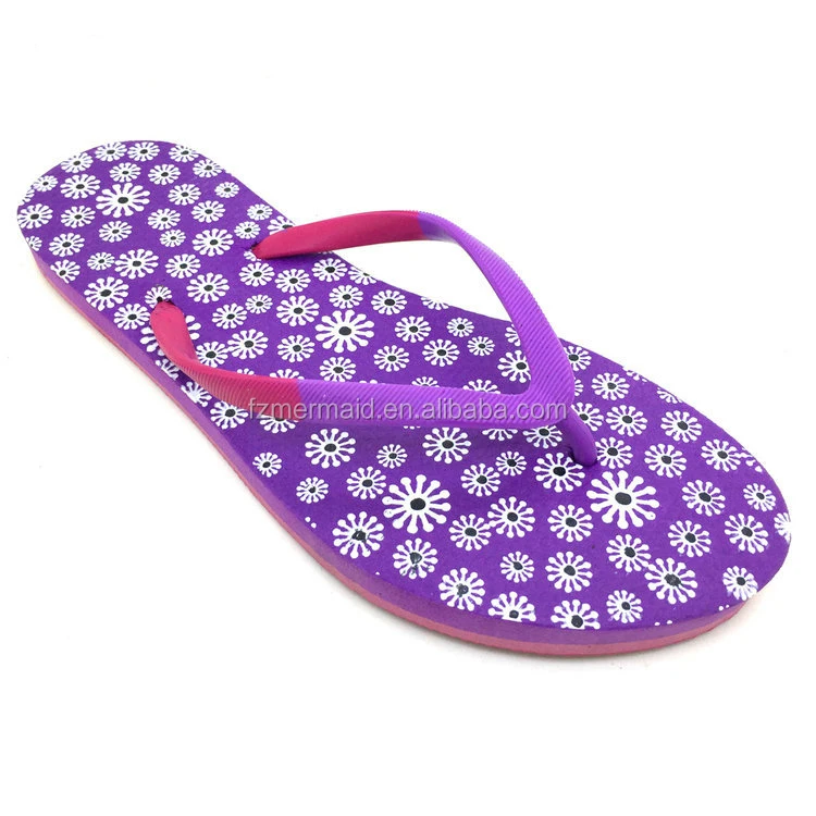2024 Wholesale Print EVA Foam Women Economic Price Durable Lady Flip Flop Slipper