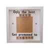 High Quality Wholesale Frame Photo Solid Mini Wood Cabinet White Border