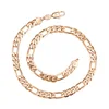 43560 xuping jewelry heavy silk thread 18K gold plated chains necklace