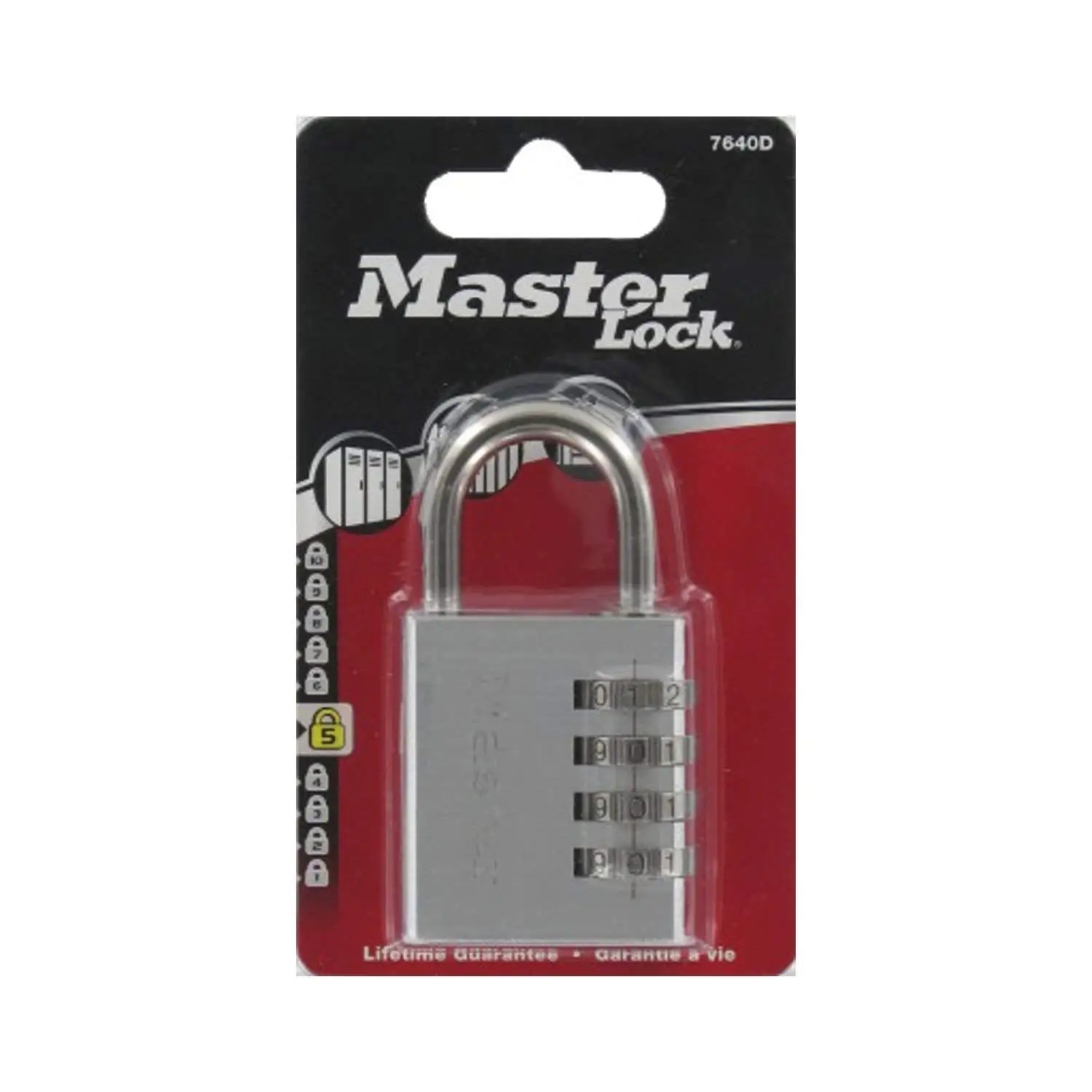 Master Lock 646T 3//4 Resettable Combination Padlock 2 Count