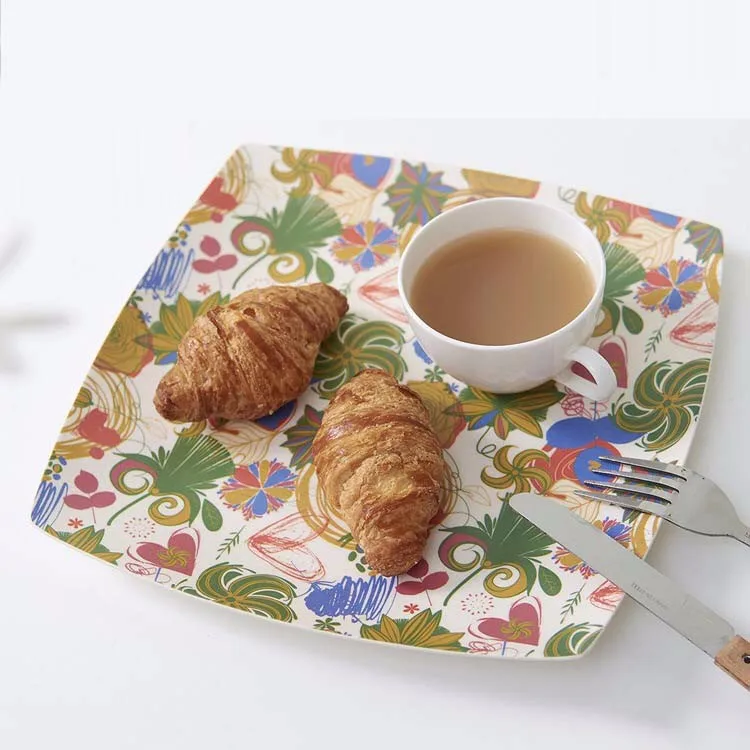 China Supplier Bamboo Kids Portion Dinner Souvenir Plate