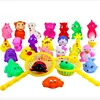 Wholesale Children cute Baby Bath Toy, Boat bath toys, floating PVC Duck sound squeeze Animal BathToys For Kids