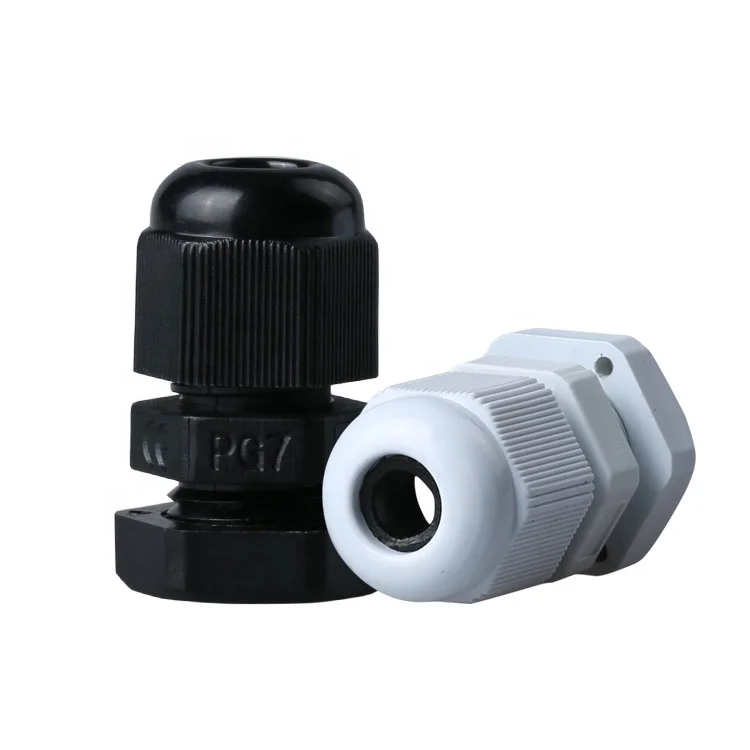 IP68 waterproof nylon cable gland PG7 CE ROHS SGS made in wenzhou - TelecomMaterials.com
