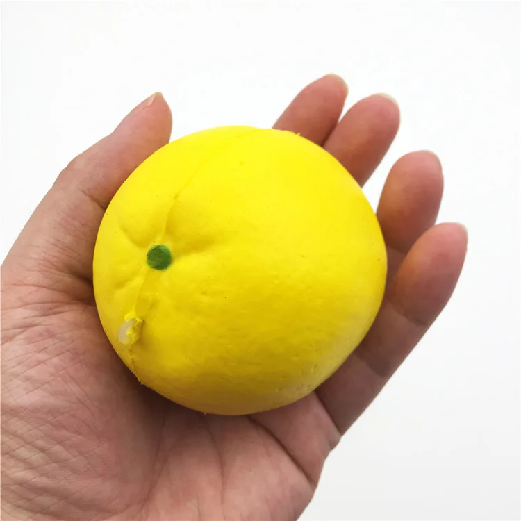 China Factory Supplier High Quality Soft Slow Rising Keychain Kids Mini Lemon Fruit Squishy Toys