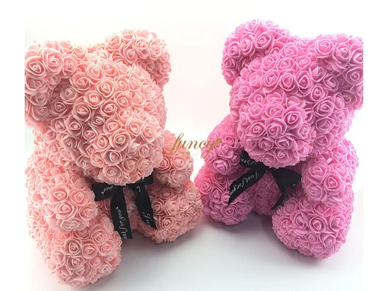 teddy bear foam flowers