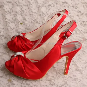 fancy red sandals