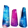 2019 Clear Resin Sample Award Plaques Crystal Metal Trophy