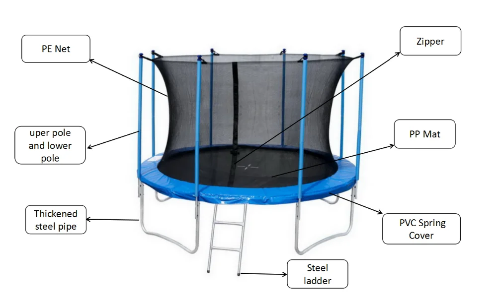 12ft Bungy Trampoline Bounce Mat Jumping Spring Joy Trampoline Buy
