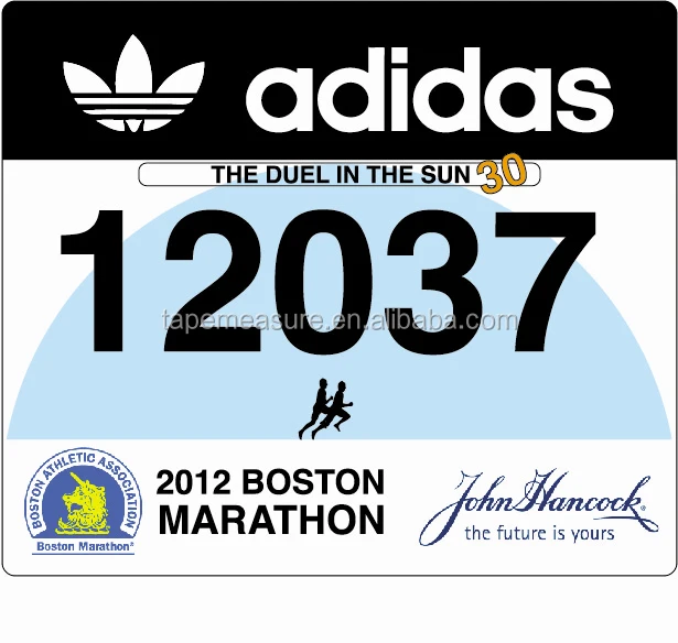 Customized Dupont Bib Numbers,Marathon Bib Number For Athletes Oem