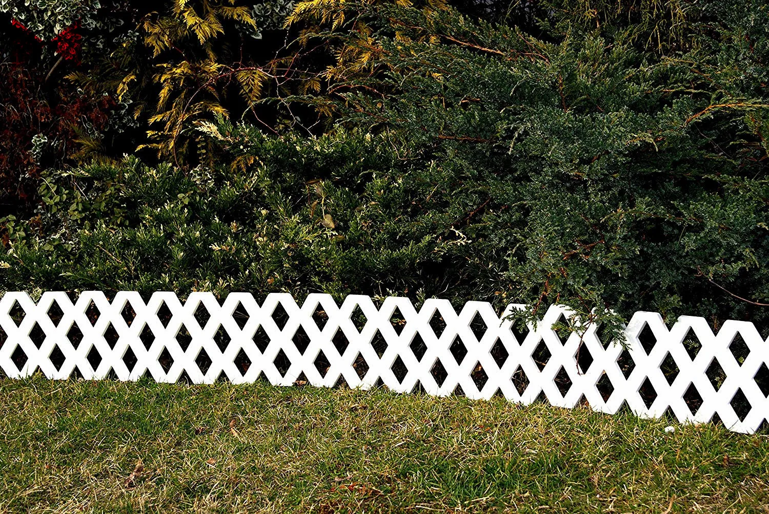 Schmückzaun Beetumrandung Rasenkanten Zaun 5,80 m Farbe terracotta 