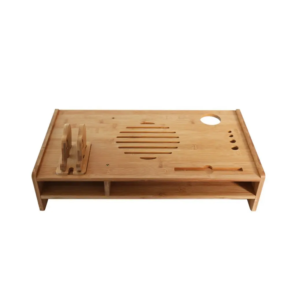 LQQGXL Storage and organization Computer Monitor Screen Raise Racks, Docking Station Desk, Storage Box Shelves