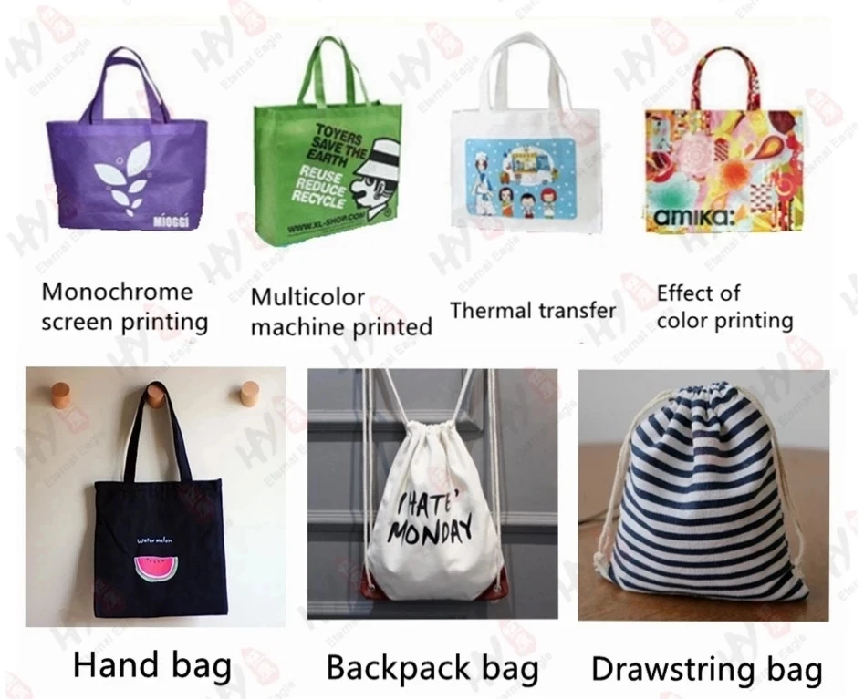 Eco Friendly Lightweight Organic Cotton Canvas Tote Bag,Casual Canvas