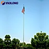 white powder coated flying banner base flag post design