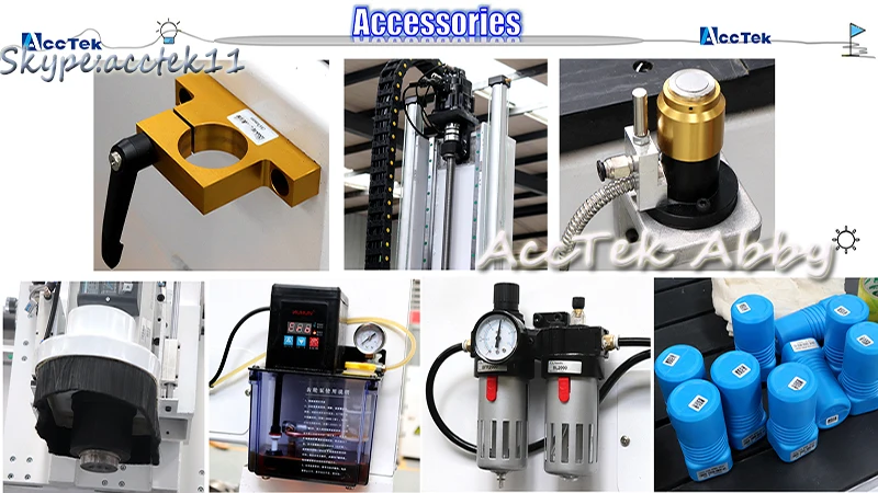 AKM1325- 4axis disc type 10pcs auto tool changer professional 4 axis cnc router with rotary device