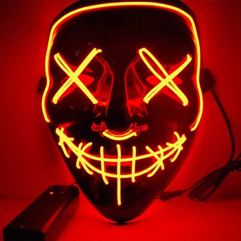 Halloween Maske Led Light Up Party Masken Das Sauberung Wahljahr Grosse Lustige Masken Festival Cosplay Kostum Zubehor Glow In Dark Buy Halloween Maske Led Licht Up Party Masken Die Purge Wahl Jahr