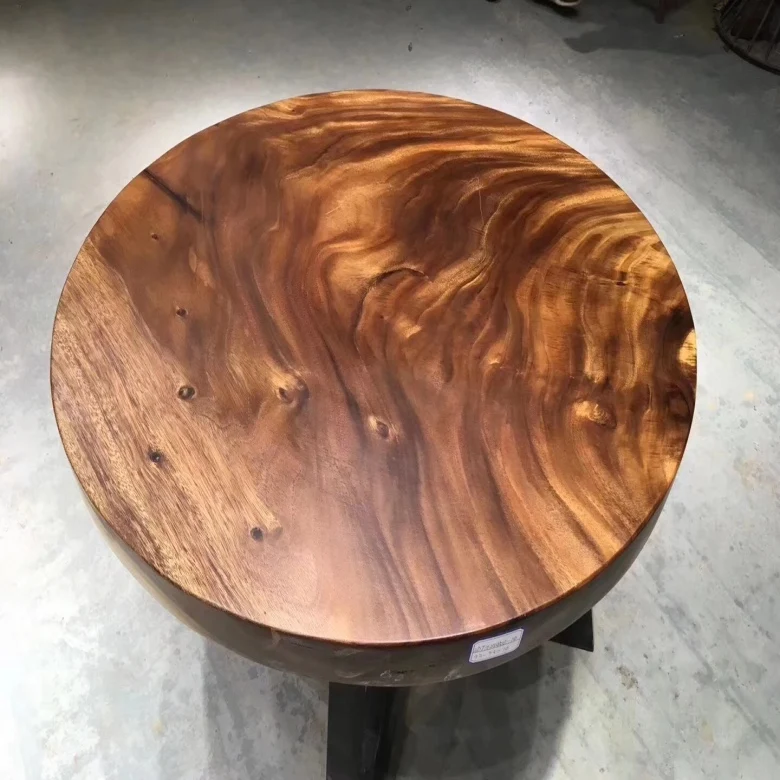Slab Dining Table Solid Wood Thick Slab table Natural edge slab table
