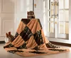 Personalized fashion organic polyester knit chunky patterned throw micro plush fleece blanket