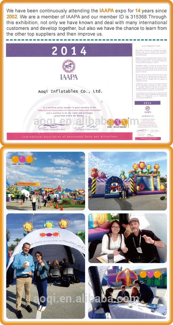 We have been continuously attending the IAAPA expo for 14 years since 2002.We are a member of IAAPA and our member ID is 315368.Through this exhibition,not only we have known and deal with many international customers and develop together,but also we have the chance to learn from the other top suppliers and then improve us.