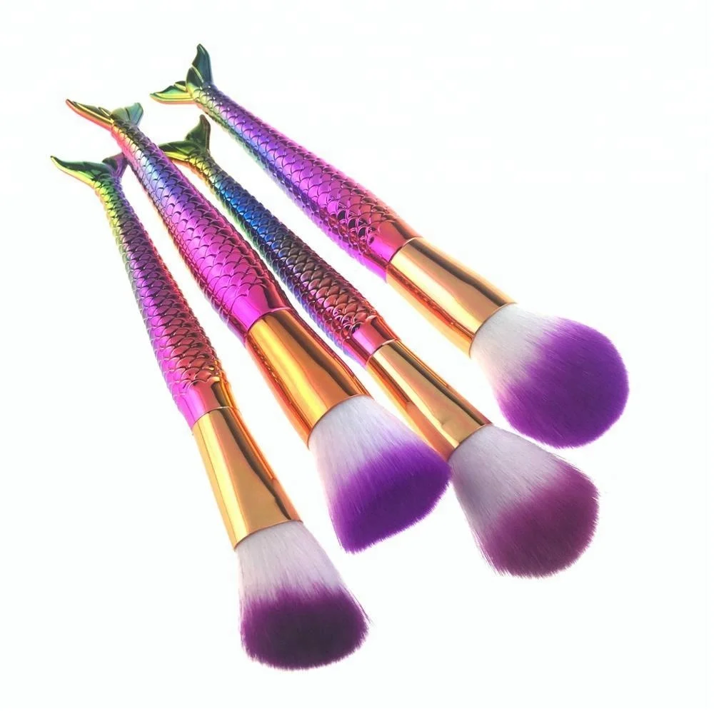 new style free shipping coverseco friendly lip brush custom label angled 10pcs unbrand sigma rainbow mermaid makeup brush