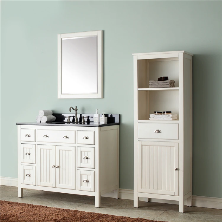 Lowes 25 Pulgadas Solo Lavabo Cuarto De Baño Vanidad De Baño Blanco