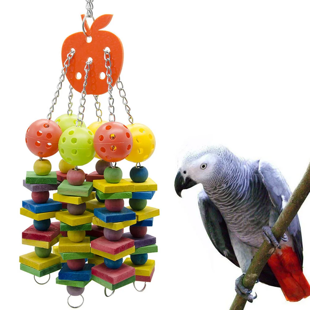 Bird Chewing Toy Large Medium Parrot Cage Bite Toys African Grey Macaws