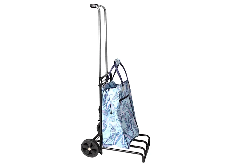 Iron Heavyduty Lightweight Luggage Cart With Rolling Wheels / Metal