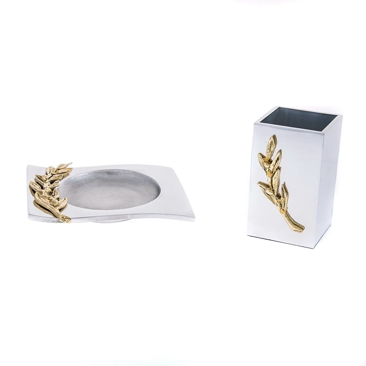 Sports Desk Accessories Find Deals Get Quotations Set Of 2 Stylish Solid Metal Office Desk Accessories Handmade Golden Olive Branch Design