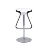 modern stainless steel high counter cafe restaurant furniture slim high stool bar chair