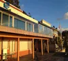 Outdoor veranda/deck frameless glass railing design