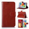 Hot selling mobile phone shell for samsung galaxy s5 luxury case leather folio flip wallet case for samsung s5