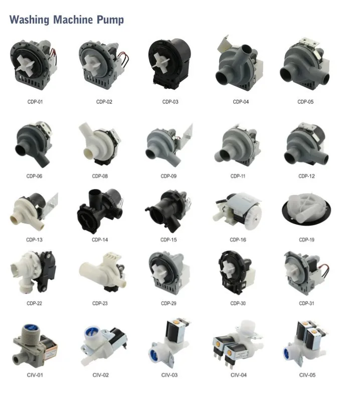 Factory Direct Sales Home Appliance Spare Parts Hot Sales 220V Copper High Quality Efficient Washing Machine Drain Pump