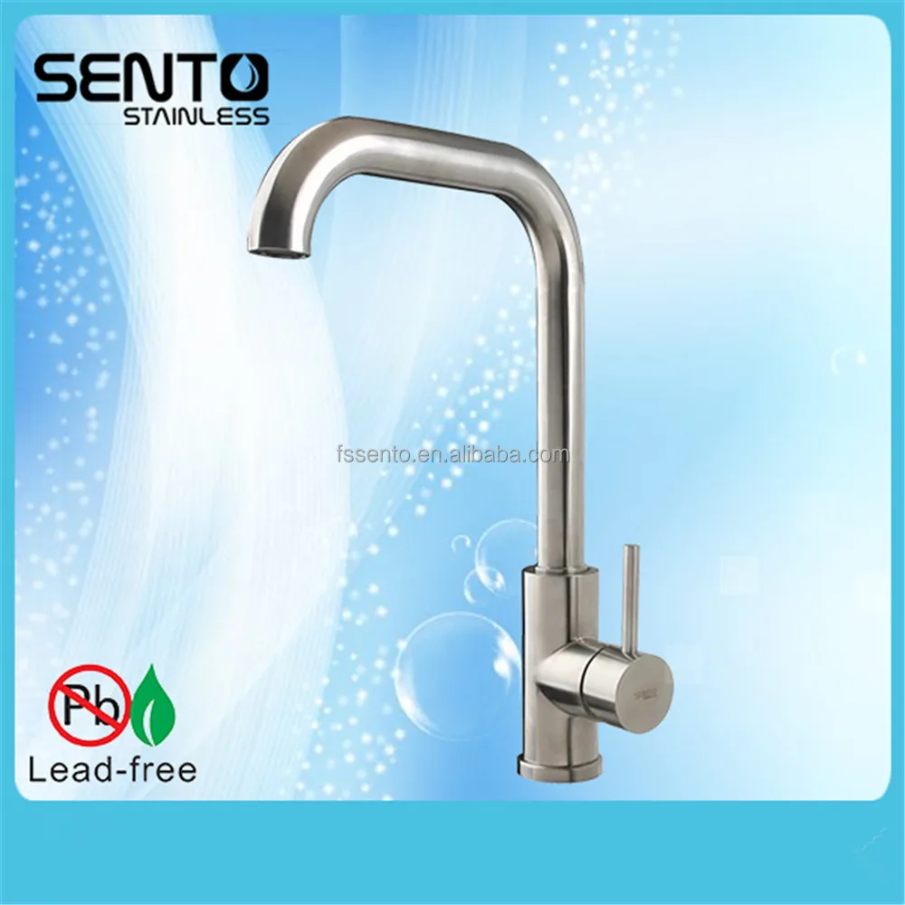 Long Neck Drinking Water Tap Kitchen Sink Tap Triangle Faucet