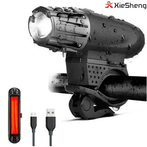 cycleafer usb rechargeable bike light set