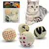 Cat Interactive Balls Toys Cat Toys Play Chewing Rattle Scratch Catch Pet Kitten Cat Exrecise Toy Balls